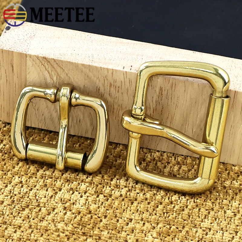 

2/5/10Pcs 16-38mm Solid Brass Belt Buckle Waistband Roll Pin Clasp Bag Strap Leather Belts Replace Hook DIY Hardware Accessories