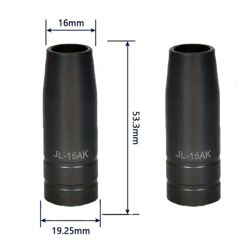 15AK coating protective nozzle MIG gas shielded welding 15AK protective nozzle 12PCS