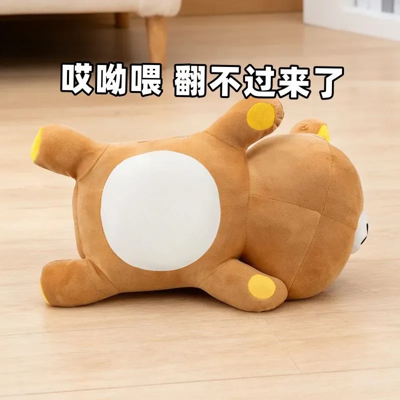 30/45cm 일본 릴라쿠마 봉제 인형 베개 귀여운 대형 수면용 편안한 봉제 장난감 베개 침실 장식 소품 소녀 장난감