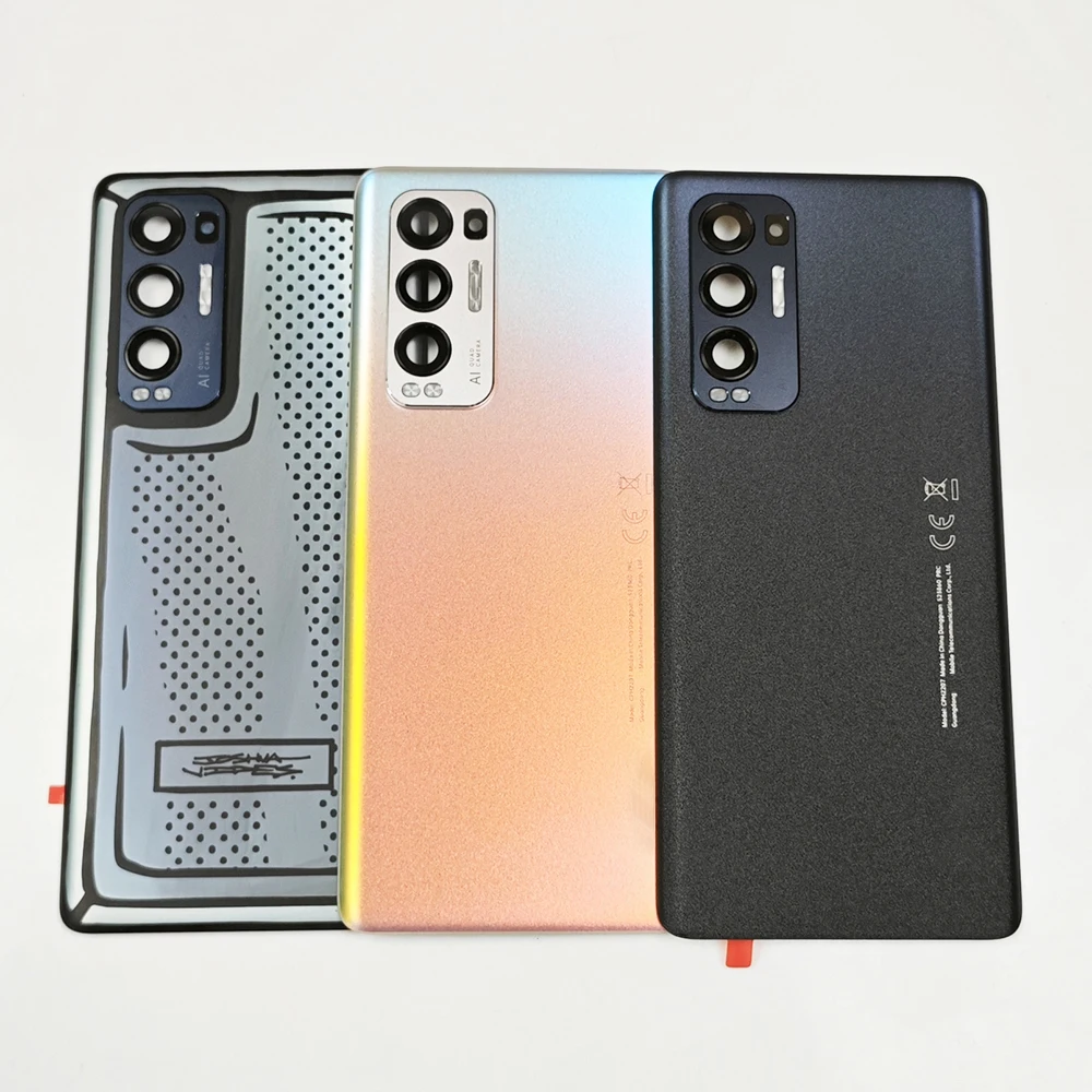 

A+ Back Glass Cover For Oppo Find X3 Neo Back Door Replacement Battery Case, Rear Housing Cover CPH2207 With Camera Lens