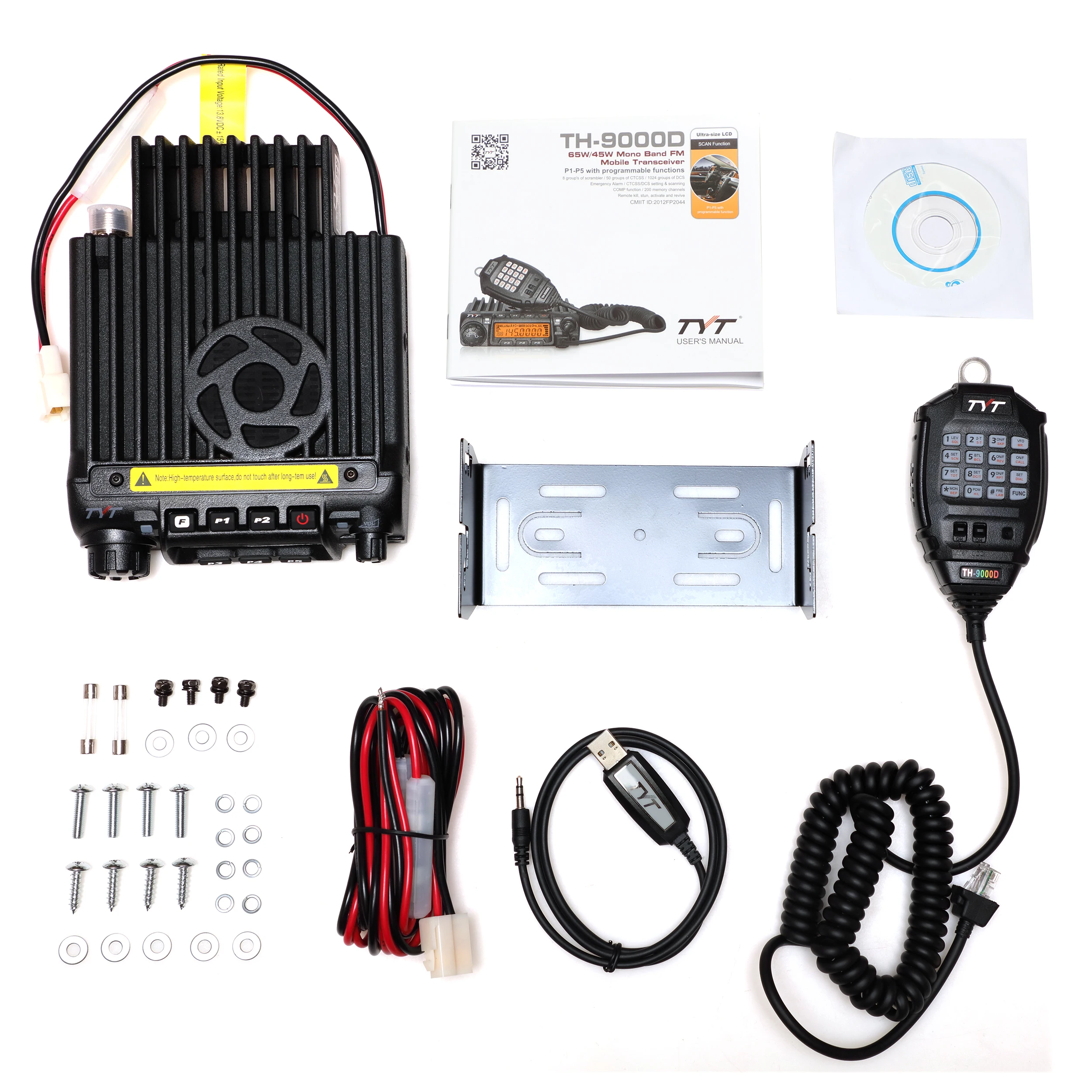 TYT TH-9000D Mobile Radio Voiture interphone 60W/45W TH9000DPlus interphone VHF 136-174MHz 400-490MHz TH9000D