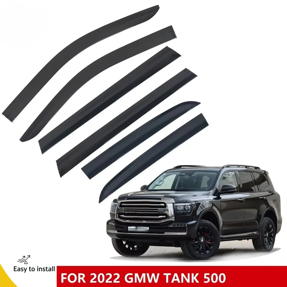 Premium Car Window Visor Wind Deflector for 2022+ GREAT WALL TANK 500 - Ultimate Sun & Rain Protection, Door Visor Vent Visor