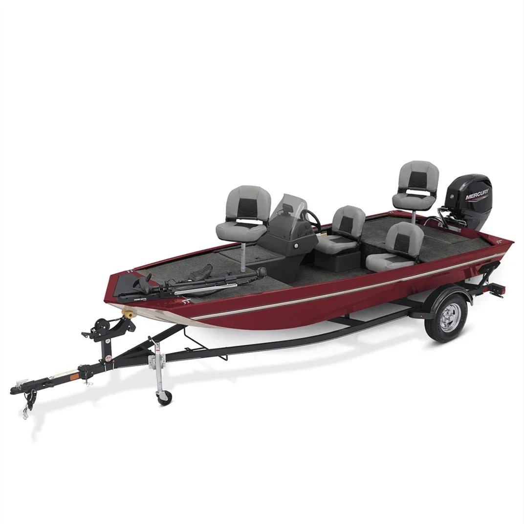 17ft Best Quality KINOCEAN Aluminium Bass Fishing Boat With Side Console  For Sale