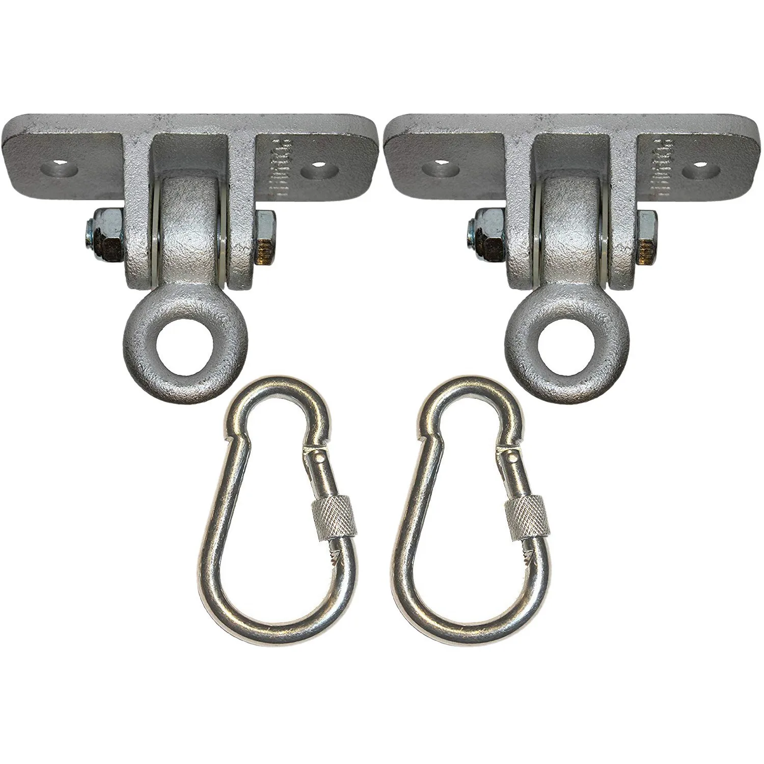 

Locking Snap Hooks | Heavy Duty Swing Hook Hangers Trapeze Sets | Static Tension 5000 Lb Capacity