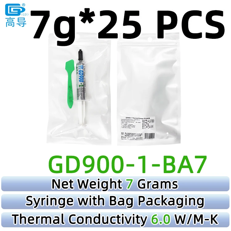 Nettogewicht 1/3/7/15/30 Gram Grijs GD900-1 Thermisch geleidende vetpasta Gips Koellichaam Compound voor CPU GPU LED SSY BX ST
