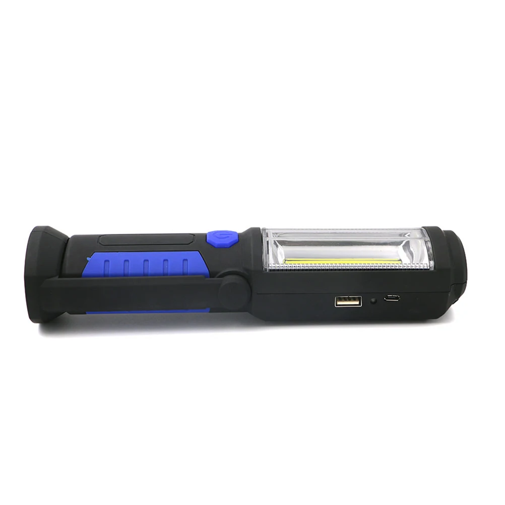 Usb Rechargeable Flashlight Lantern Emergency Lamp Magnetic Work Light 1800Mah Power Bank Portable Mini Led Light 180°