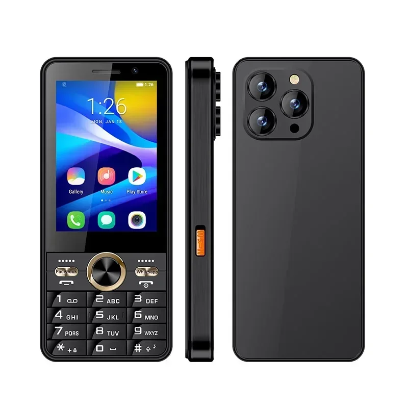 UNIWA HOPE XS17 4G Touchscreen Toetsenbord Telefoon Android 8.1 Dual Sim-kaart 3,5 Inch 2GB RAM + 16GB ROM 2500mAh Mobiel Whatsapp GPS