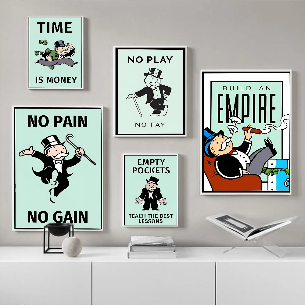 Monopoly Man Classic Movie Posters HD Quality Poster Wall Art Painting Study Nordic Home Decor