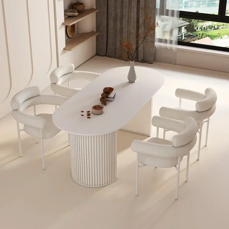 

Designer Nordic Dining Room Set Living Modern Room Square Table Combination Mobile Articulos Para El Hogar Kitchen Furniture