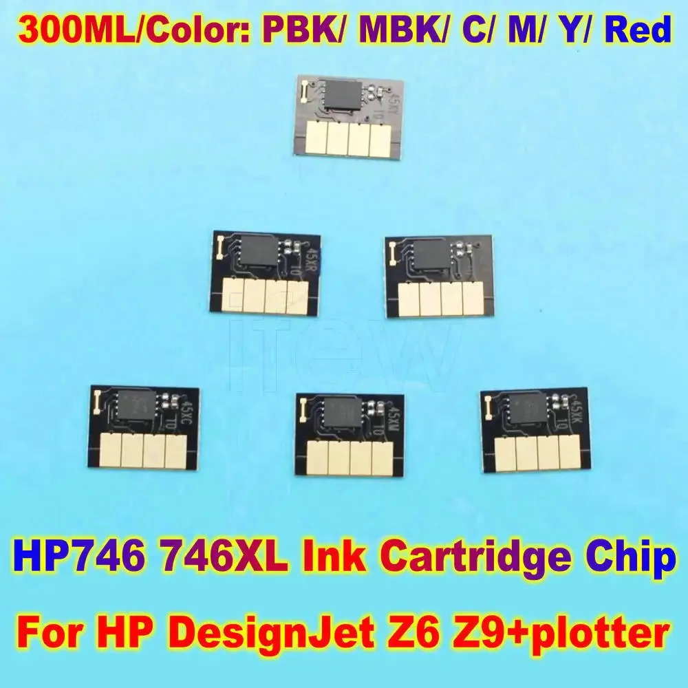 

HP746 746XL Printer Chip Ink Cartridge Chip For HP DesignJet Z6 Z9+ 746XL Large Format Plotters Printer Ink Chip 300ML Capacity