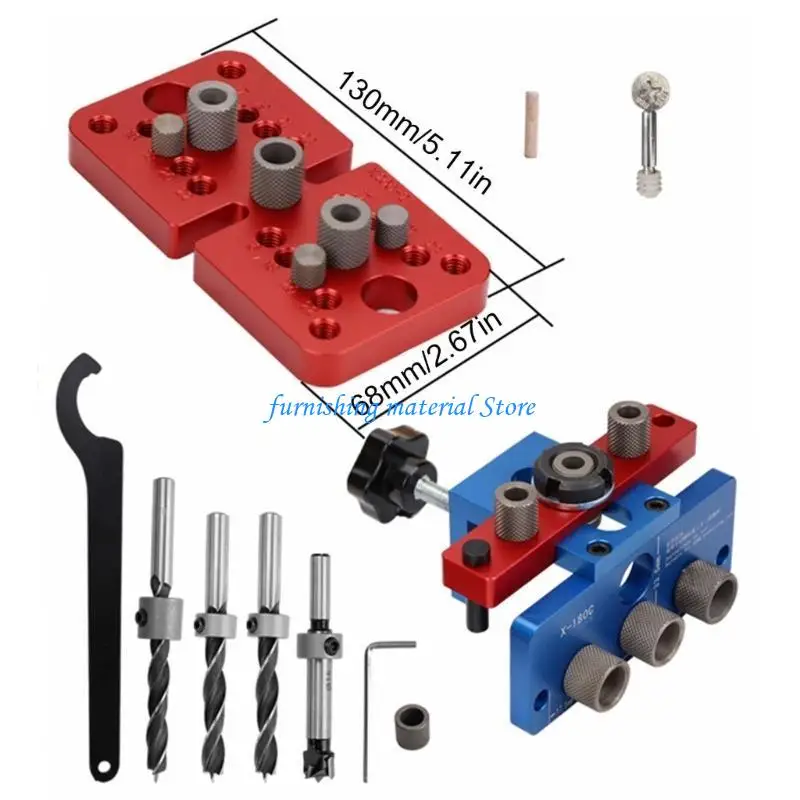 Y5GD Woodworking Drill Drill Guide Hole Modelo Posicionadores da Ferramenta para posicionamento preciso do orifício para