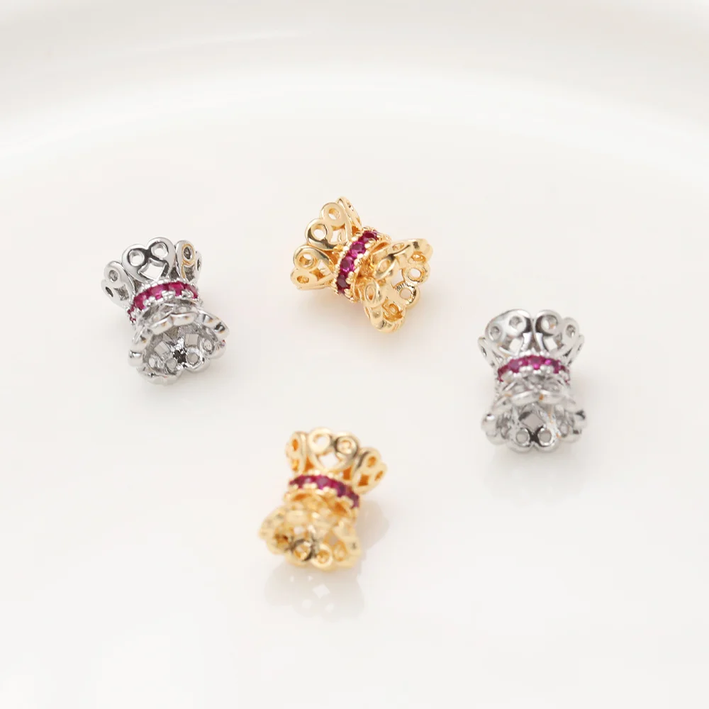 

Cordial Design 50Pcs 8*8MM Jewelry Findings & Components/Hand Made/Bracelets Accessories/Copper Spacers Bead/DIY Parts #195079