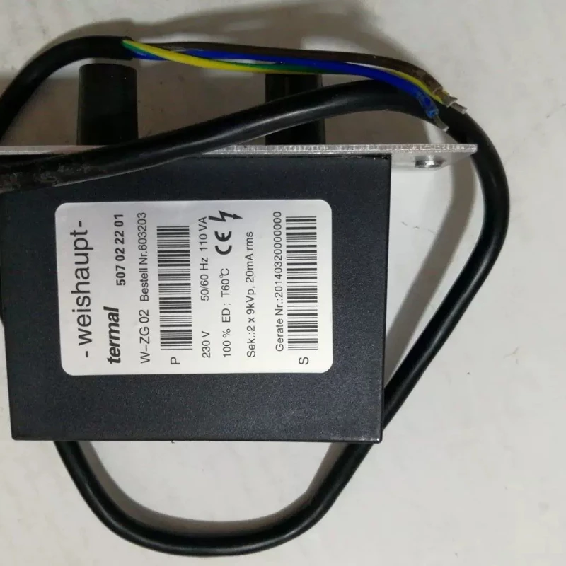 W-ZG 02 2X9KV ignition transformer/high voltage package and special high voltage cable, equipped with Wessel burner