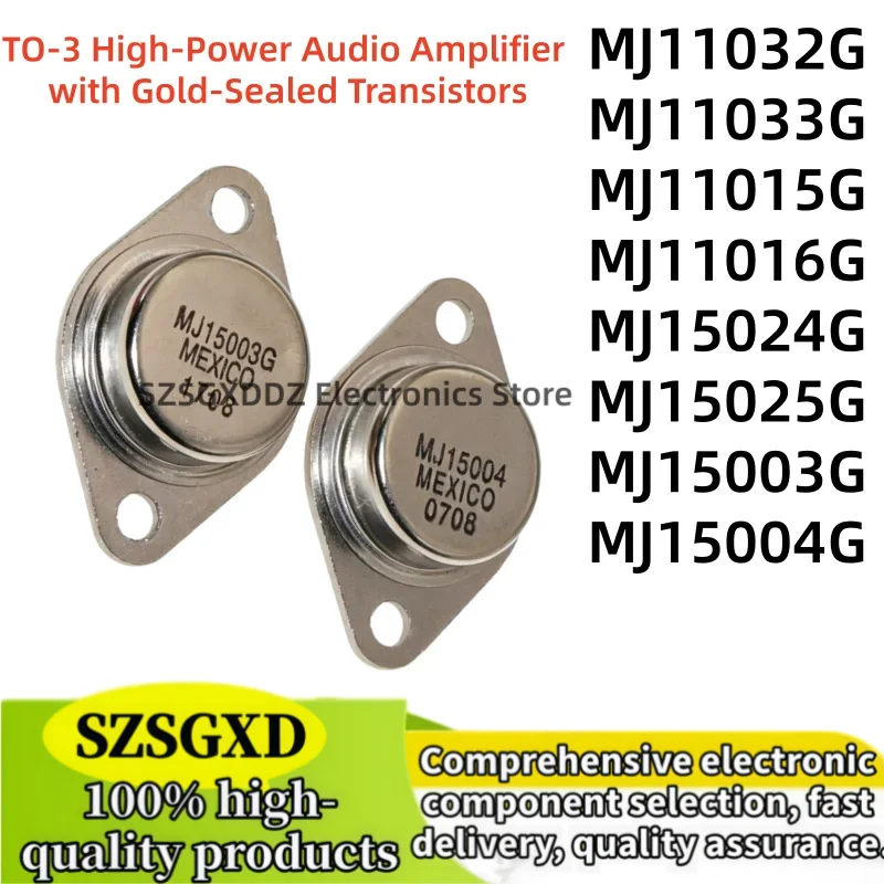 2-10Uds new MJ15025G MJ15024G MJ11032 MJ11033 MJ11032G MJ11033G MJ11015G MJ11016G MJ15003G MJ15004G TO3 Darlington transistor