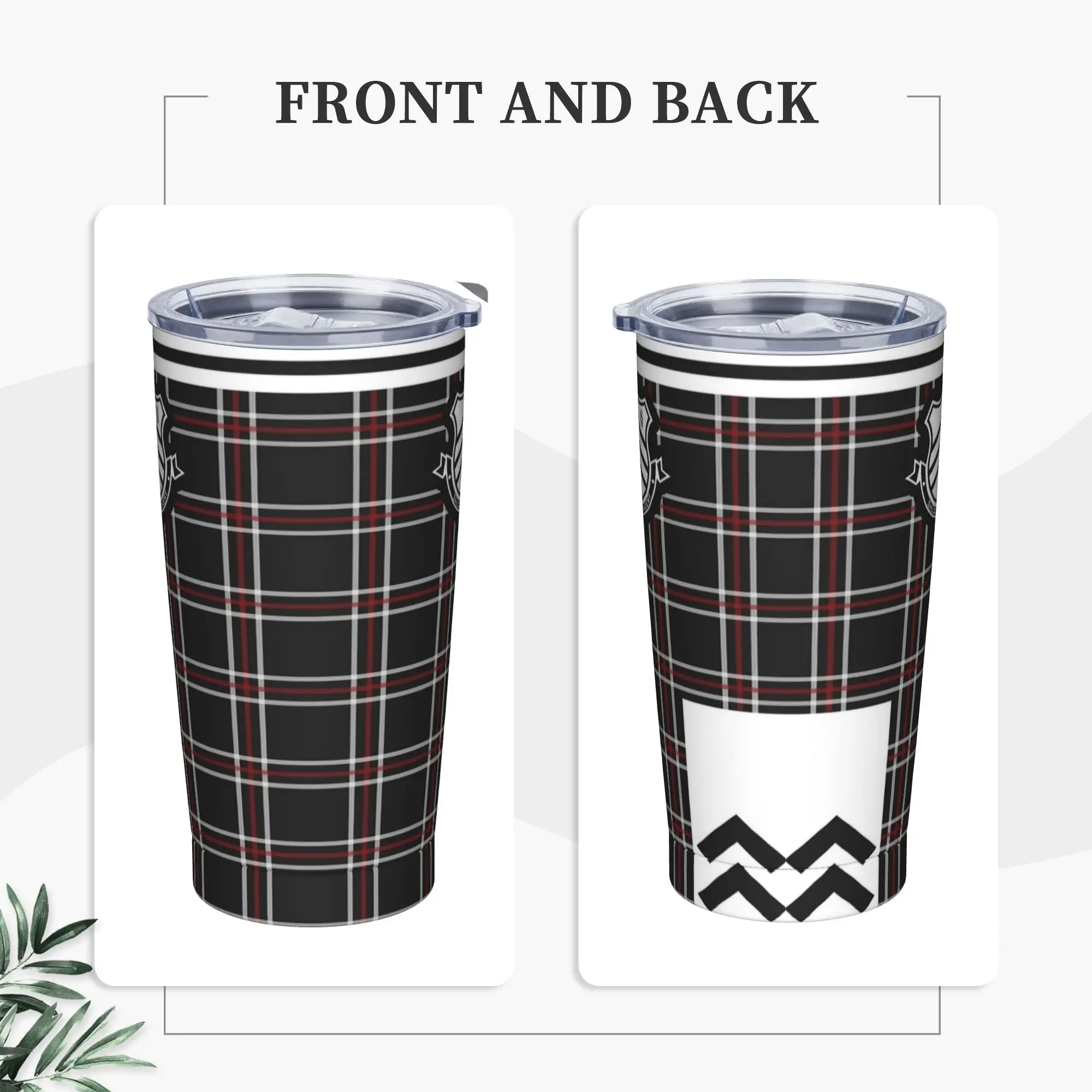 Monaa Personase Tumbler Vacuum Insulated Video Game Thermal Cup Stainless Steel Double Wall Mug Spill Proof, 20oz
