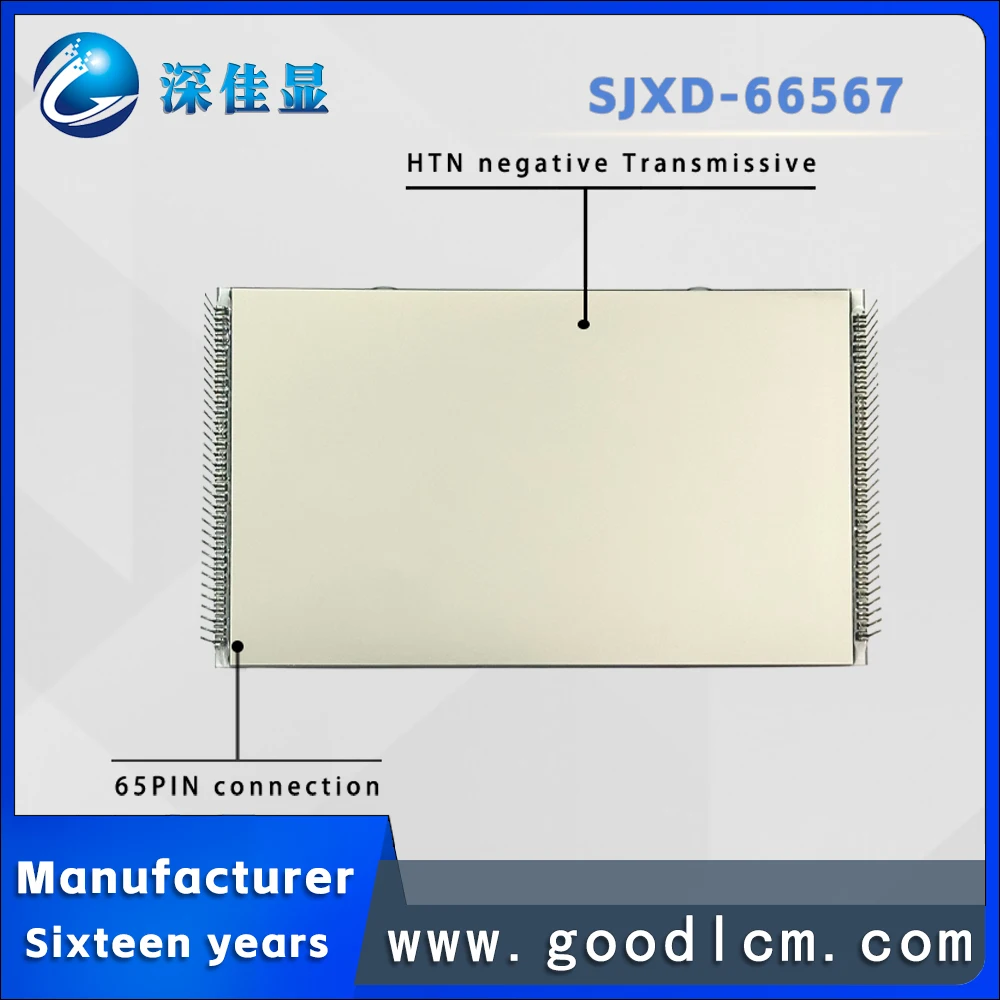 Motocicleta Instrument Display Module, Anti-Glare, HTN Negativo Tela LCD, 65 Pin Connection, 4.5V Fonte de alimentação, SJXD-66567