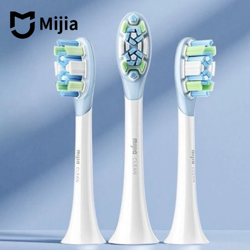 Tête de brosse à dents électrique oscillante Mijia originale, 3 têtes, accessoires de brosse à dents électrique à vibration sonique
