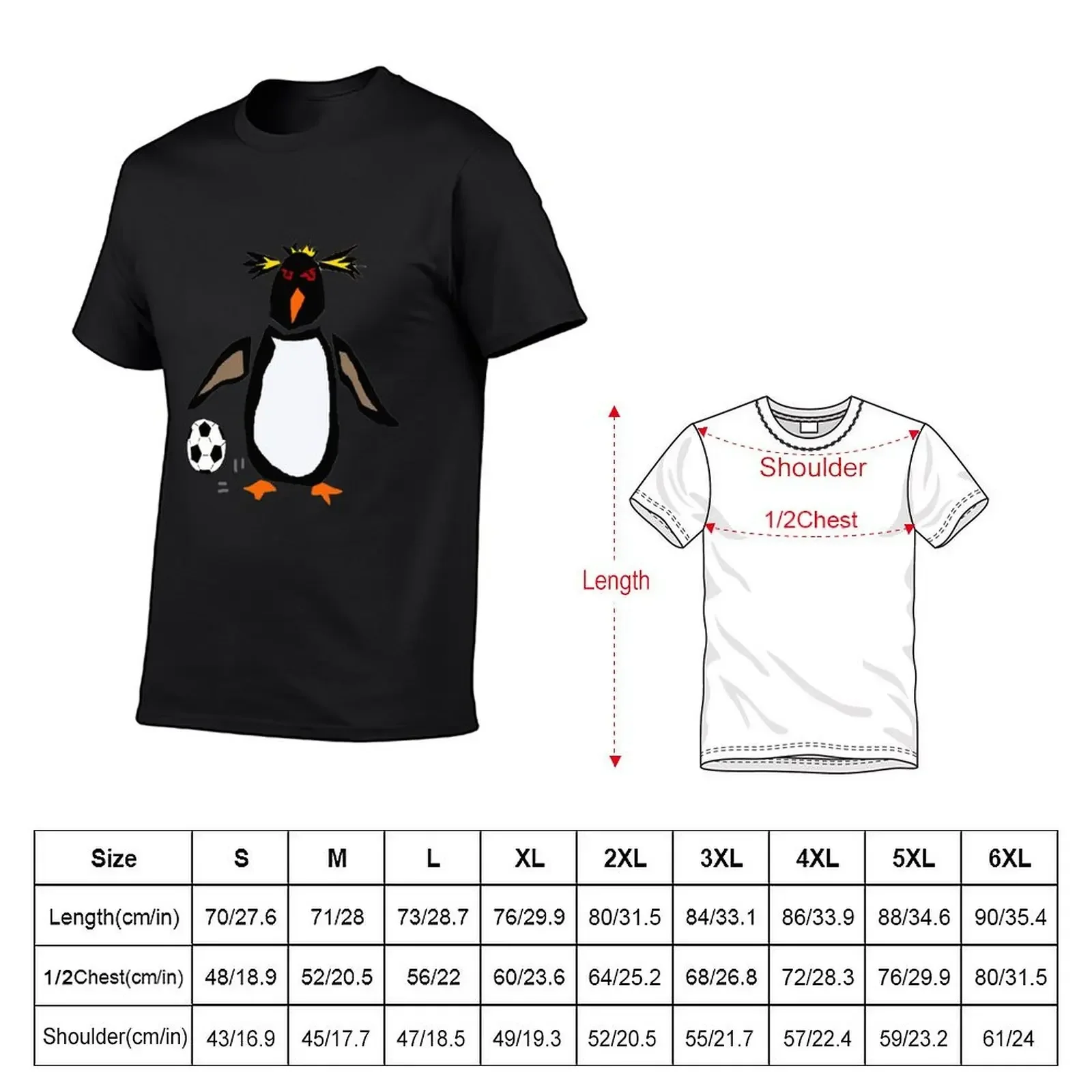 Funny Rockhopper Penguin Playing Football T-Shirt sublime rapper graphic tees mens t shirts