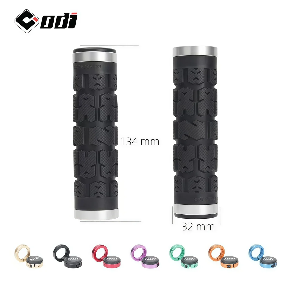 ODI RG01 Non-Slip Hardened Composite Material 22.2mm Lock-On Handlebar Grips For MTB / Folding Bike / Downhill & Racing