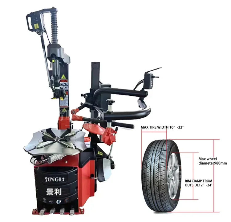 tire changer and wheel balancer combo machine equipment for touchless car