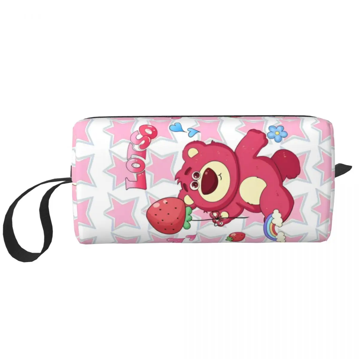 Lotso Huggin Bear Toy Story Makeup Bag Travel Cosmetic Bag Men Women Lots-o'-Huggin' Bear Toiletry Bag Accessories Organizer