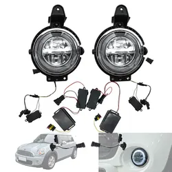 For BMW Mini Cooper DRL LED Daytime Running Lights R55 R56 R57 R58 R59 R60 R61 DRL Fog Lamp With Angel Eyes