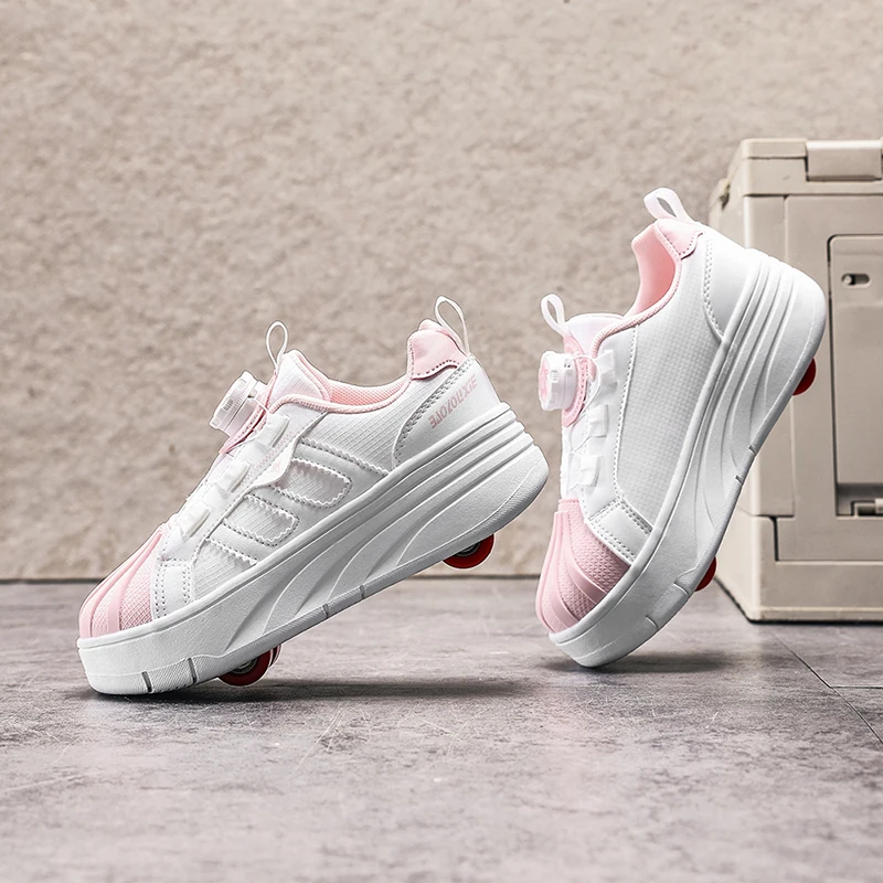 

Children's Led Light Roller Skate Shoes For Kids Boys Girls Glowing Sports Luminous Sneakers Skateboard USB Charging Heelys