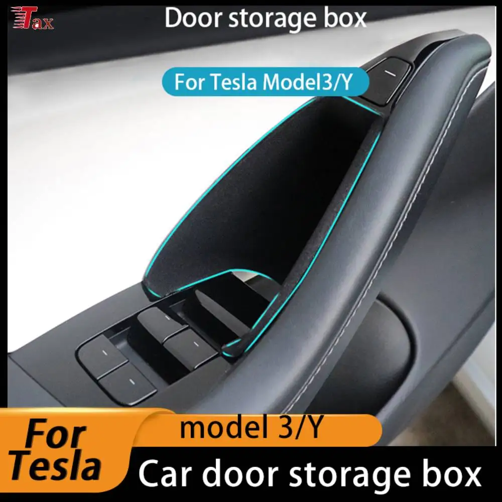Tür seitliche Aufbewahrung sbox für Tesla Modell 3/Modell y 2016-2018, Armlehne Telefon Container Tür Organizer Griff Taschen fach