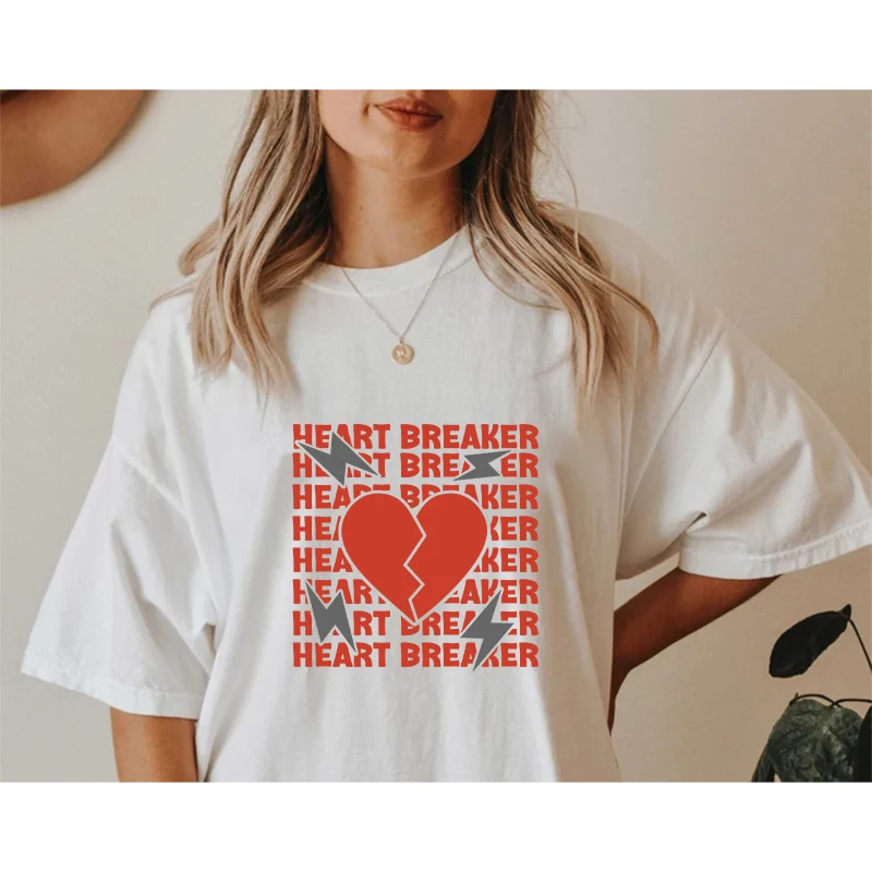 Valentines Day Happy Iron On DTF Transfer Sticker T Shirts Fashion Women Thermals Heat Print Patch Clothing DIY