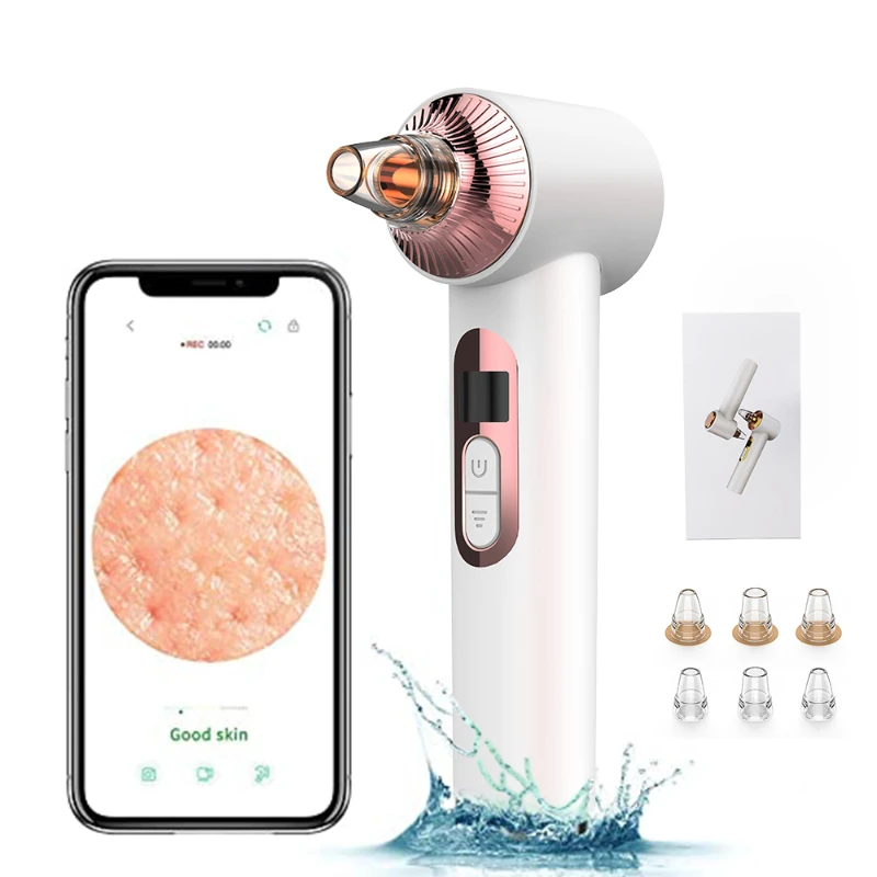 

New Arrival Best Custom Rechargeable Visual Pore Cleanser Vacuum with Blackhead Remover With HD Camera