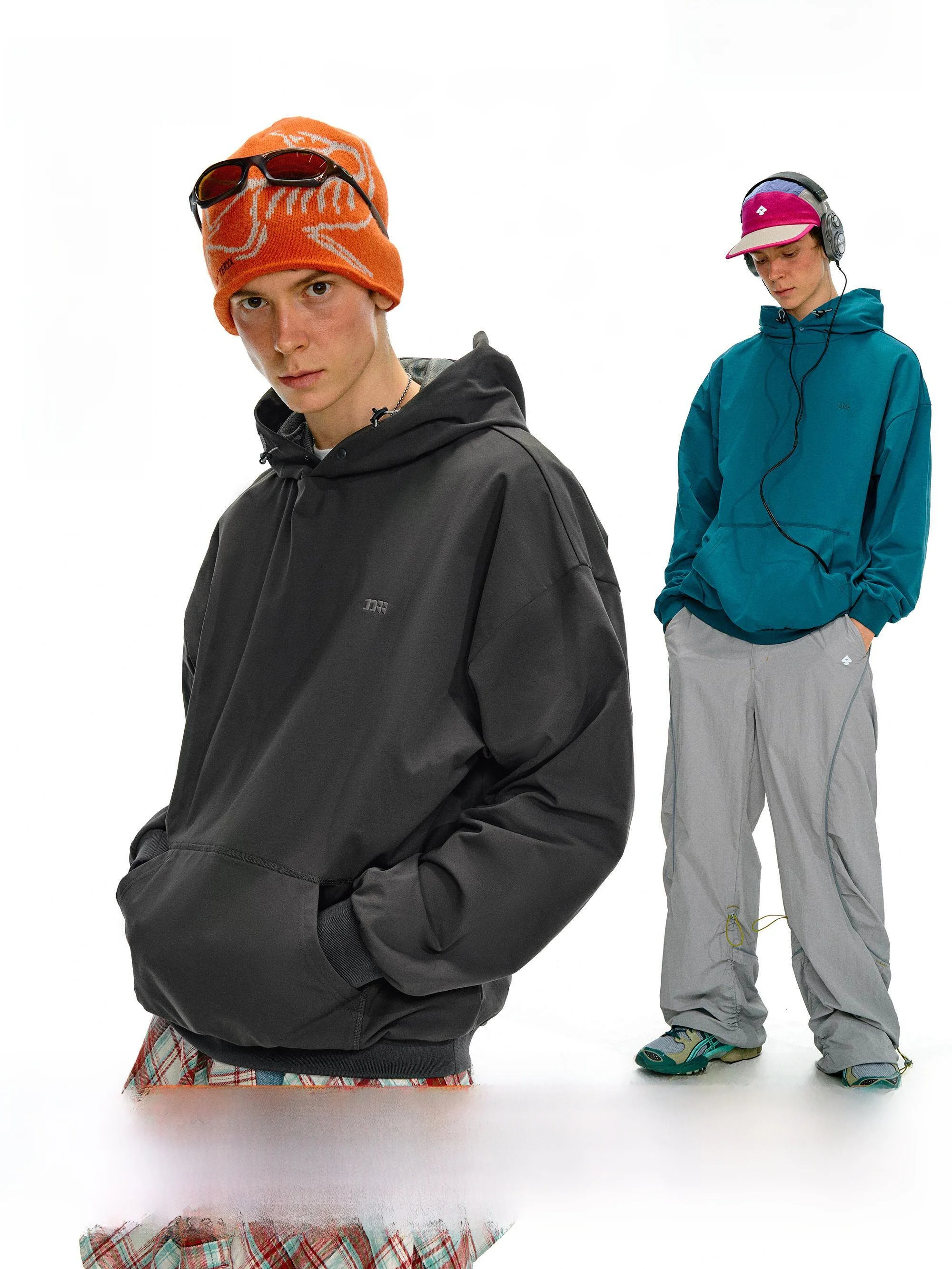 

Notohmme Men's Outdoor Hoodie Sweatshirt Quick Dry Color Embroidered Logo Drawstring Casual Comfortable Polyester Blend