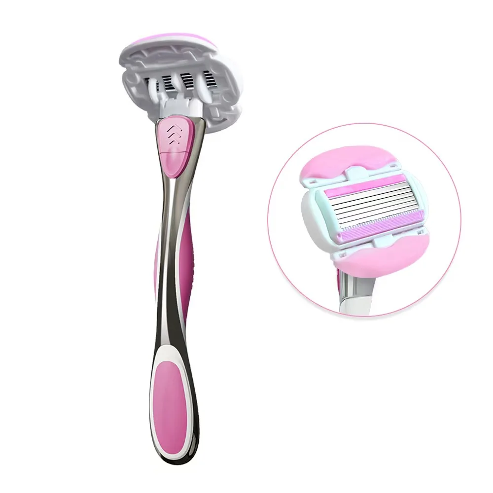 JOKMAE Metal Handle Shaver Safety Razor Set High Quality Women Razor Sharp Shaver For Female Leg Hair Removal Armpit Hair Razor - Image 2