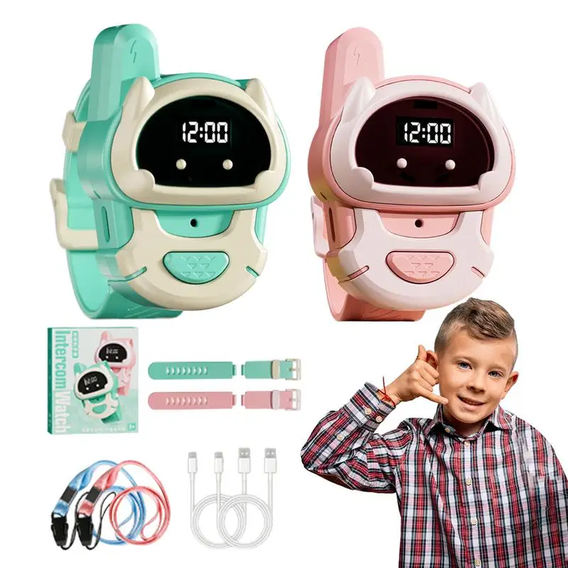 Nuovo Walkie Talkie Bambini 2 Pezzi Ricevitore Radio per Bambini Walkie Talkie Regalo di Compleanno per Bambini Giocattoli genitore-figlio per Ragazzi Ragazze