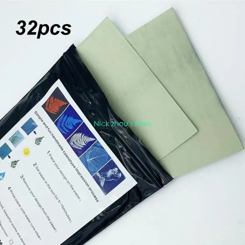 E15E Cyanotype Paper High Sensitivity Sun Natural Printing Paper Solar Drawing Pa