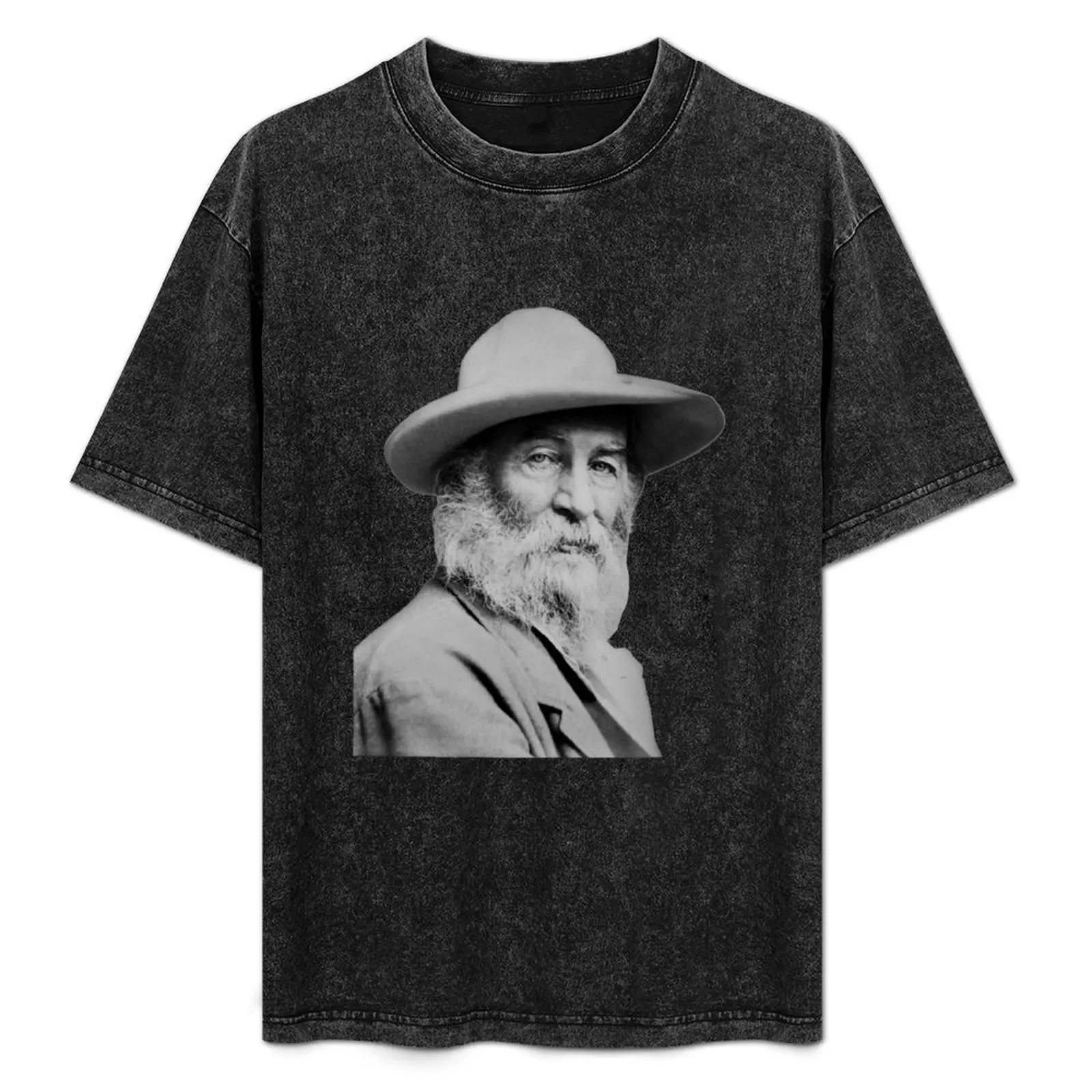 Walt Whitman Portrait T-Shirt summer clothes hippie clothes blacks plain t shirts men