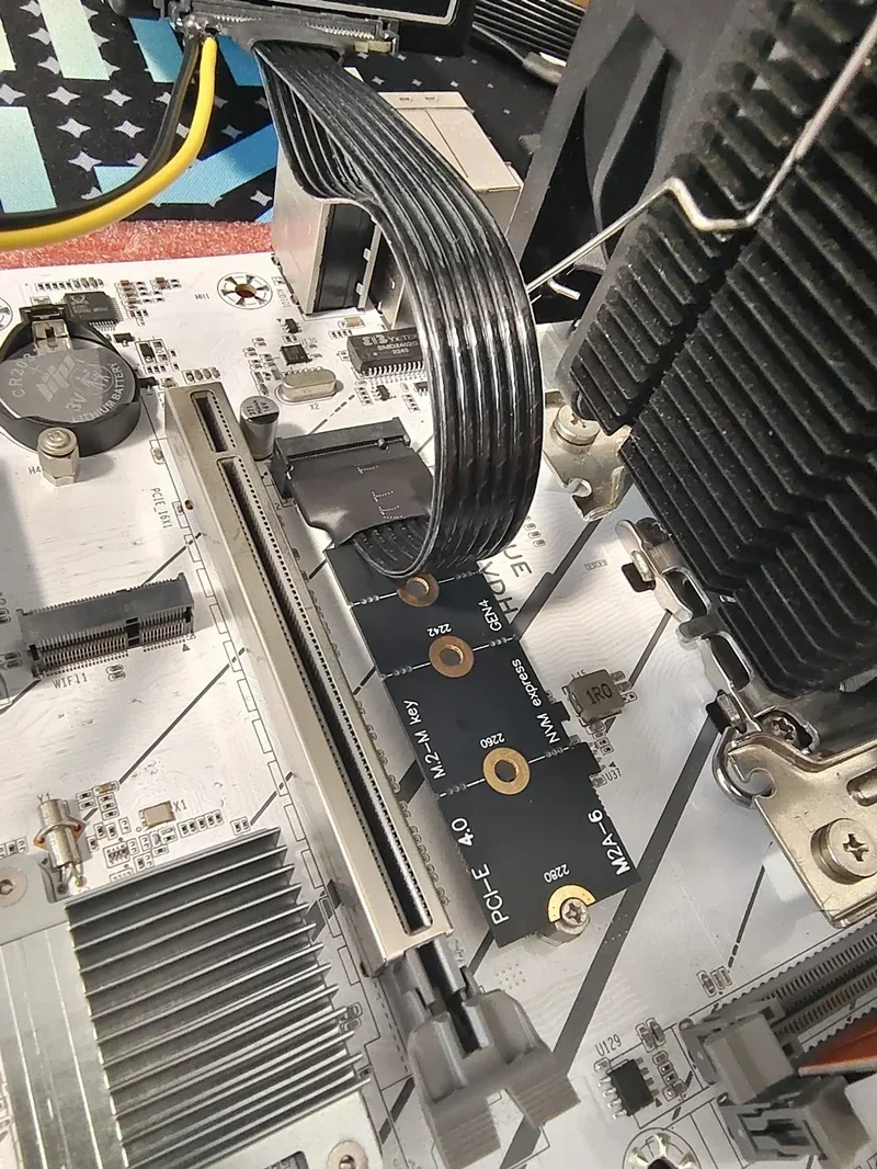 Silver-Plated M.2 NVME M2 to U.2 U.3 Solid State Drive SSD Adapter PCI-E 4.0 GEN4 Riser Extension Cable for U2 U3 SSD Riser Card