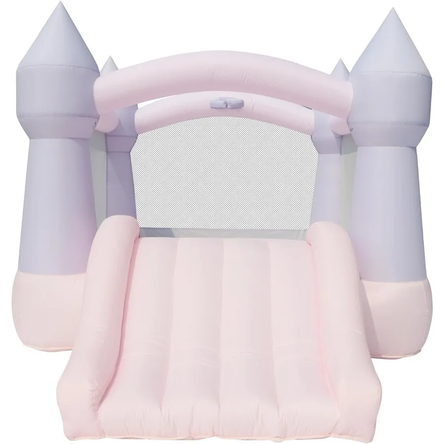 

Bouncy Castle Daydreamer Cotton Candy Bounce House Pastel Bouncer с горкой 12 футов Д x 9 футов Ш x 7 футов В UL Blower Inc