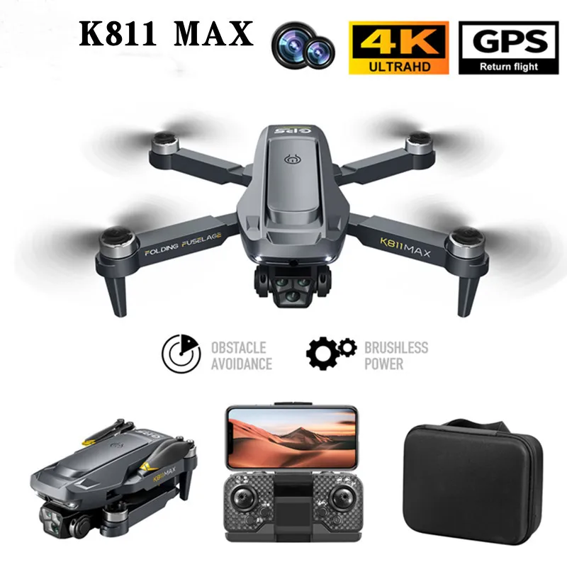 NEW K811MAX Brushless GPS Automatic Return Drone Aerial Camera Four Axis Aircraft Obstacle Avoidance Remote Control Aircraft