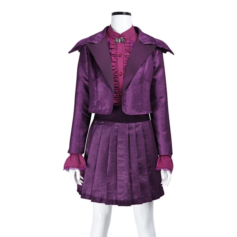 المرأة الأرجواني مصاص دماء فتاة المدرسة هالوين زي المراهقات Vampirina Vee Hauntley تأثيري #2