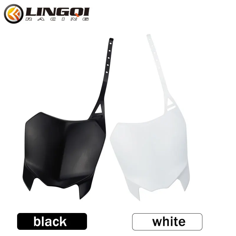 LINGQI RACING Motorcycle CRF 110 125 Plastic Front Number Plate For  CRF110 CRF125 2022 Racing Off Road Pit Dirt Bike