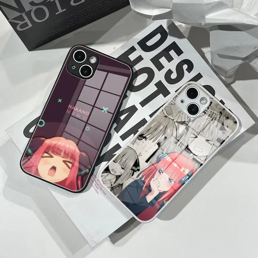 

Anime Girl Nakano Nino Phone Case Tempered Glass For IPhone 16 15 Pro Max 14 13 12 Mini Plus Samsung S24 S23 Ultra phone case
