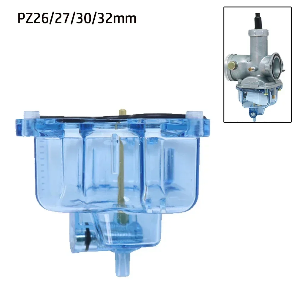 Motorcycle Carburetor Float Bowl Shell Blue Clear Transparent For PZ26 PZ27 PZ30 PZ32 Carb Perfect Replacement Parts