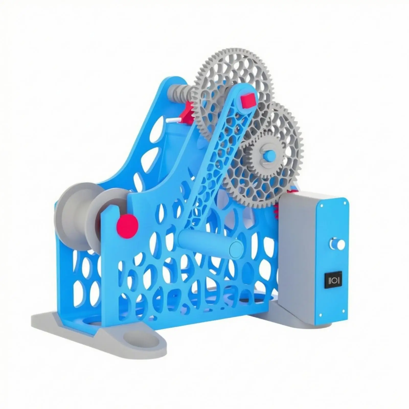 Gear-Driven 3D Printer Filament Winder | Filament Spool Winder with Electric Drive, Compact, for Maker Space