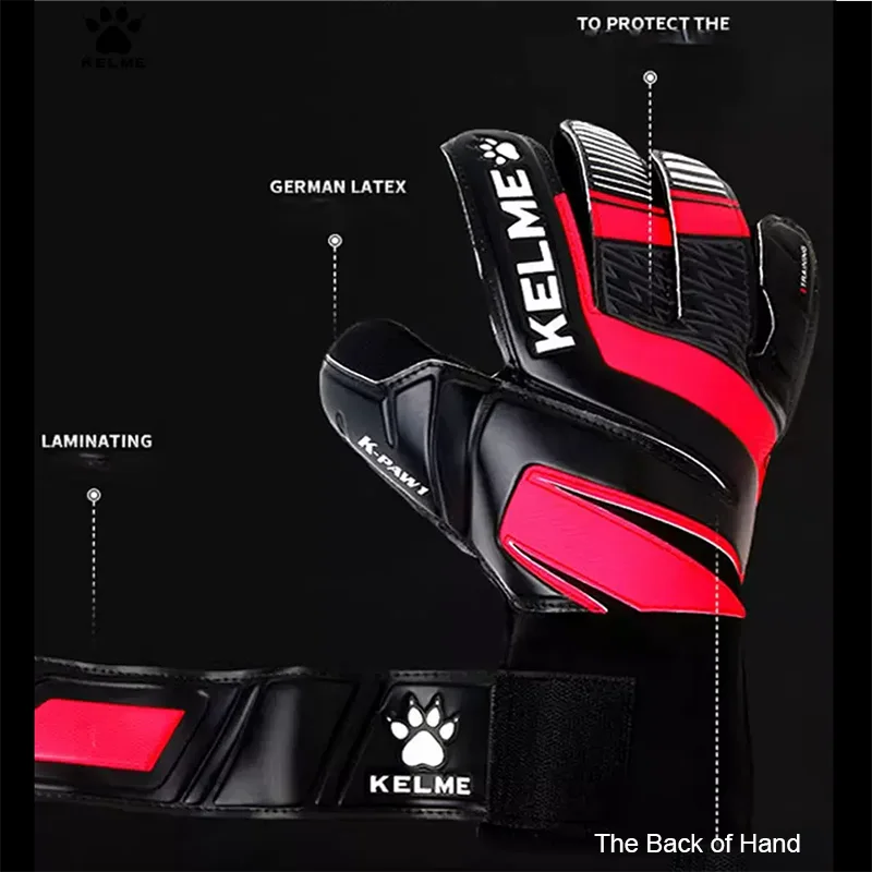 KELME Goalkeeper Gloves Man non-slip Removable fingers Futsal Football Training Gloves Professional Competition Soccer Equipment