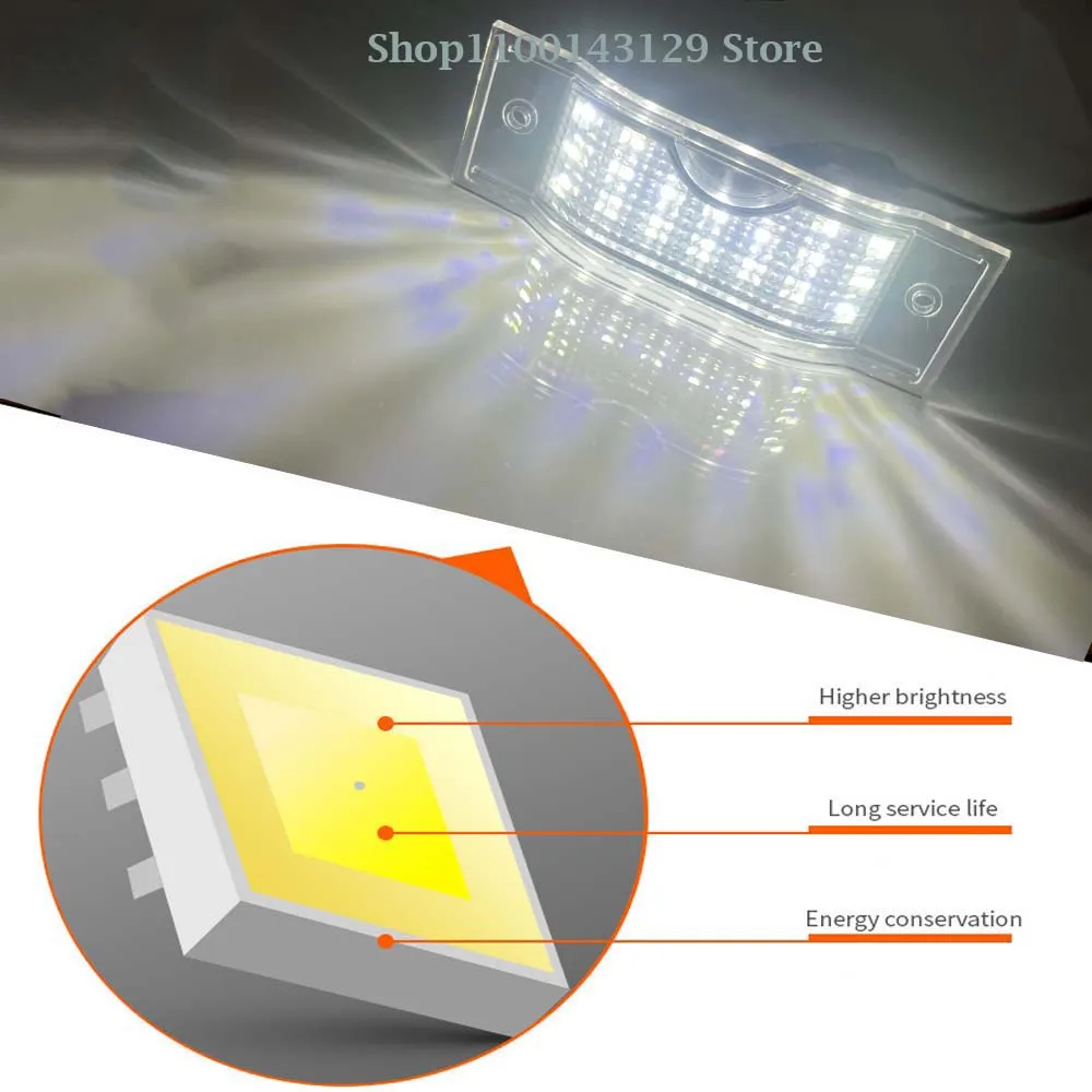 2001-2014 Renault trarenault II III Opel Vauxhall Vivaro A/B Nissan Primastar NV300 Fiat için Led lisans numarası plaka işık lambası