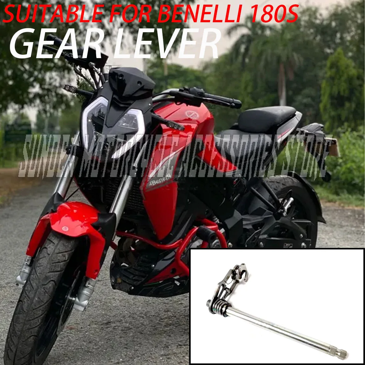 

Suitable for Benelli 180s shift arm shaft shift lever
