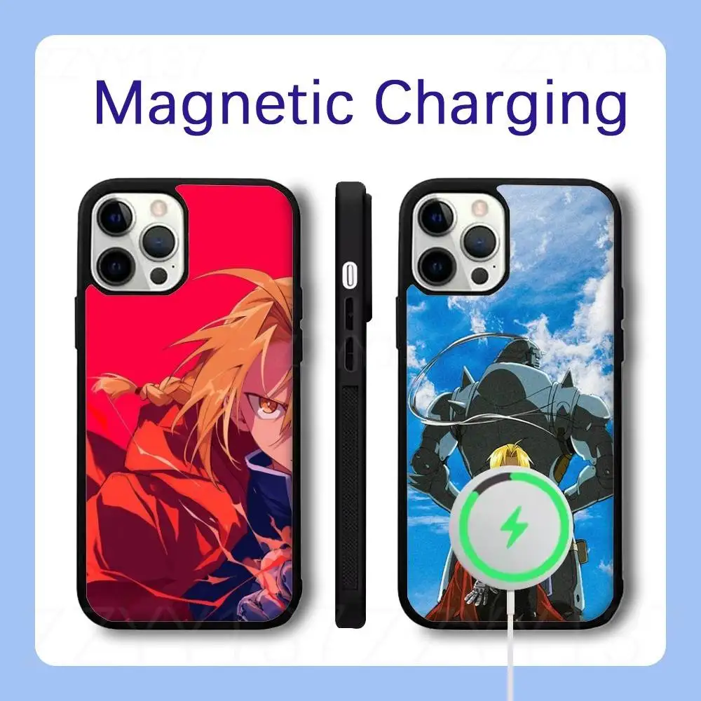 

Anime FULLMETAL ALCHEMIST Phone Case For iPhone 17,16,15,14,13,12,11,Pro,Max,Plus,Air,Mini,SE Magsafe Magnetic Wireless Charging