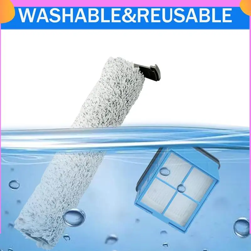 

A23P Brush Rollers & Filters Replacement For Bissell Crosswave Omniforce 3882 3883 Vacuum Cleaner