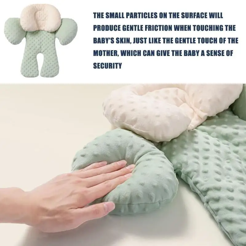A5YC Baby Car Cushion Insert Provide Comfortable Head and Body Support for Infants with Matching Detachable Headrest