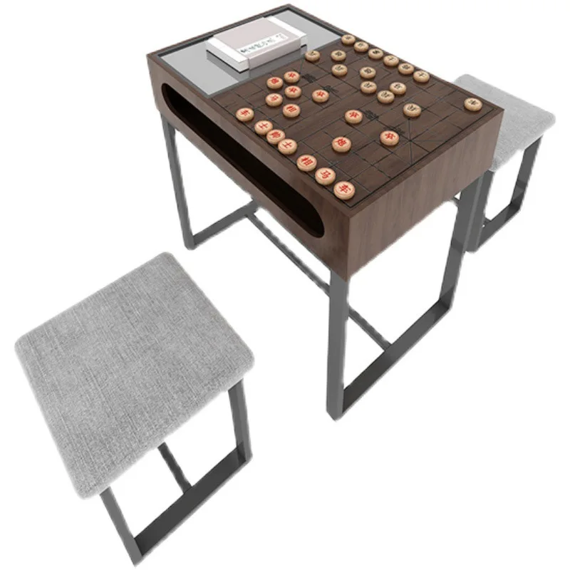 Chess table and chair combo for both Go and chess table set